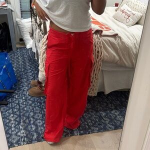 Red Parachute Cargo Pants